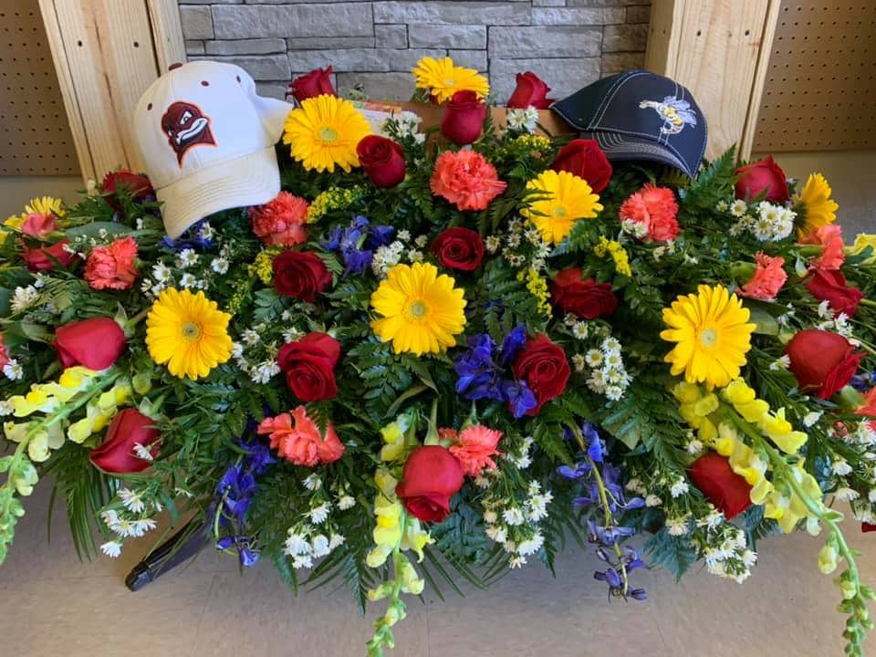 Ball Cap Casket Cover Design